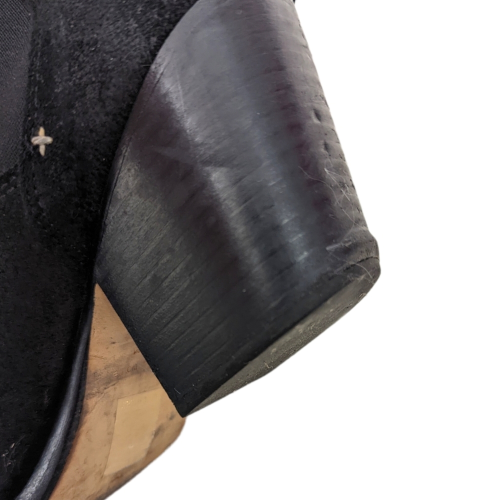 Rag & Bone Ankle Boots Booties Devon Suede Leather Heeled Black Women's 40 - Picture 10 of 15